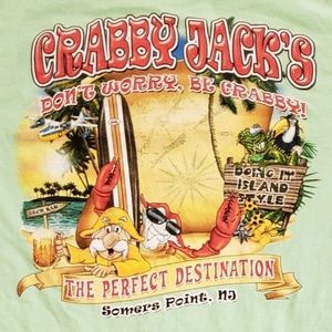 👕EUC👕 - Crabby Jack's Don't Worry Be Crabby